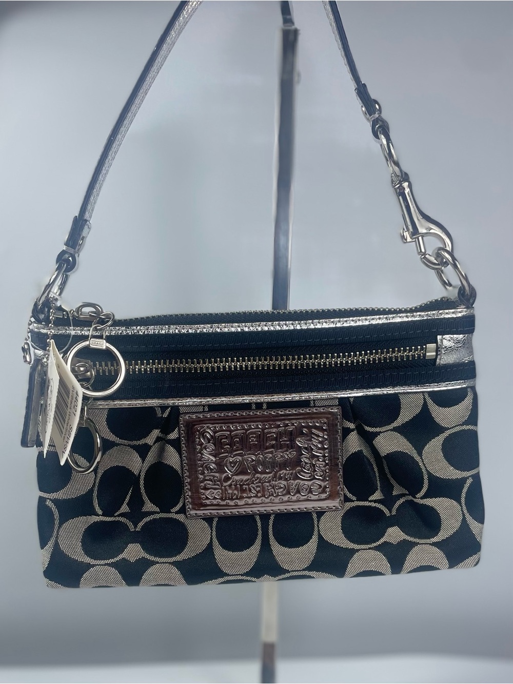 Coach Poppy Signature Large Wristlet NWT